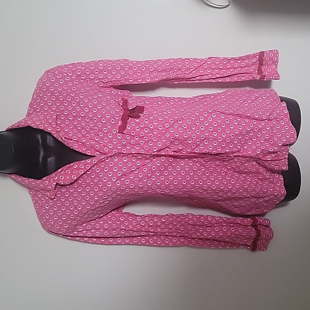 Victoria’s Secret Logo Print Button Up Pajama Top